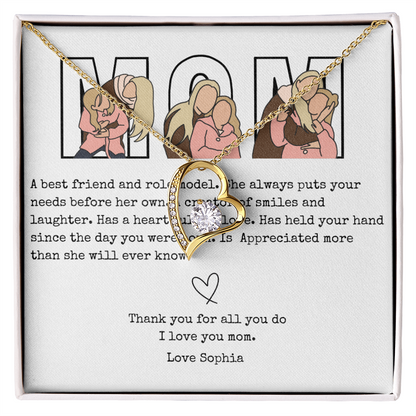 Personalized Mom Forever Love Necklace