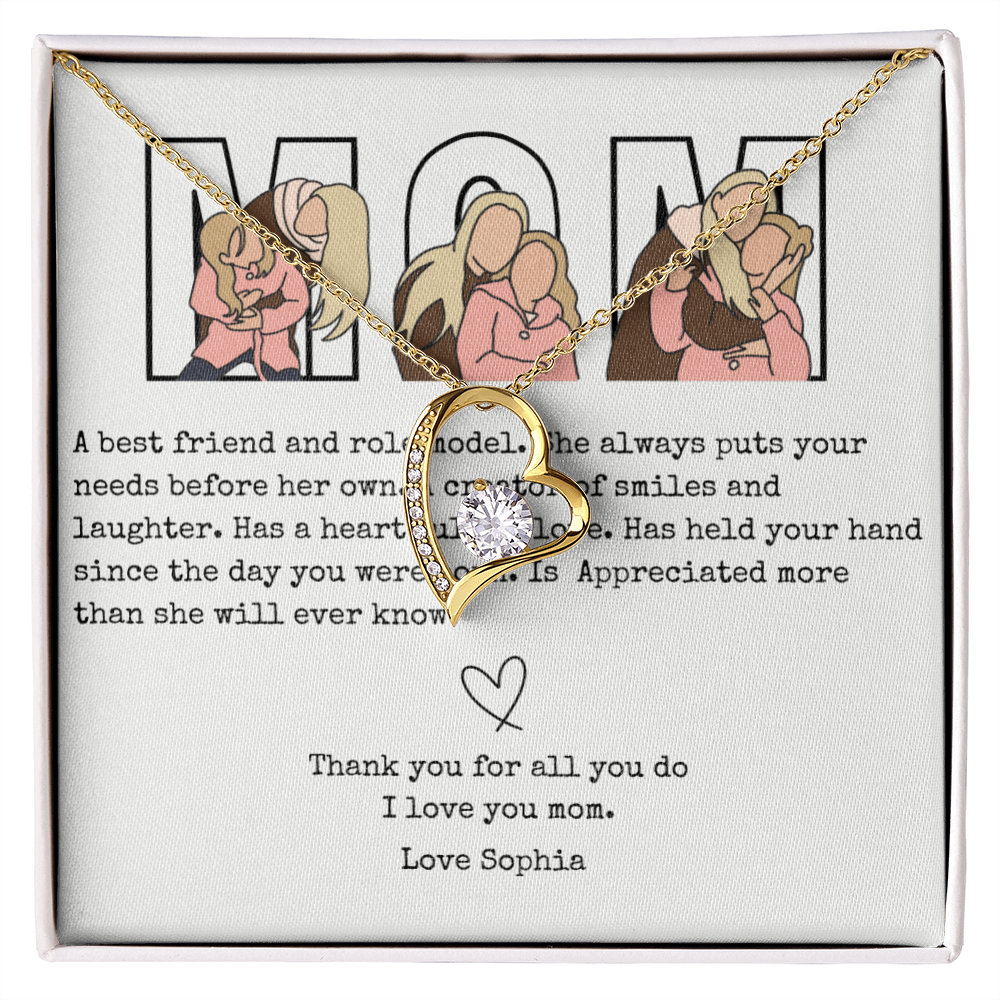 Personalized Mom Forever Love Necklace