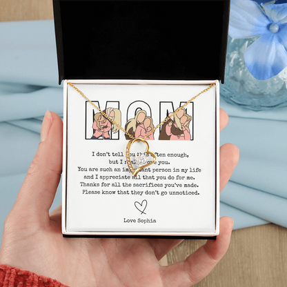 Personalized Mom Forever Love Necklace