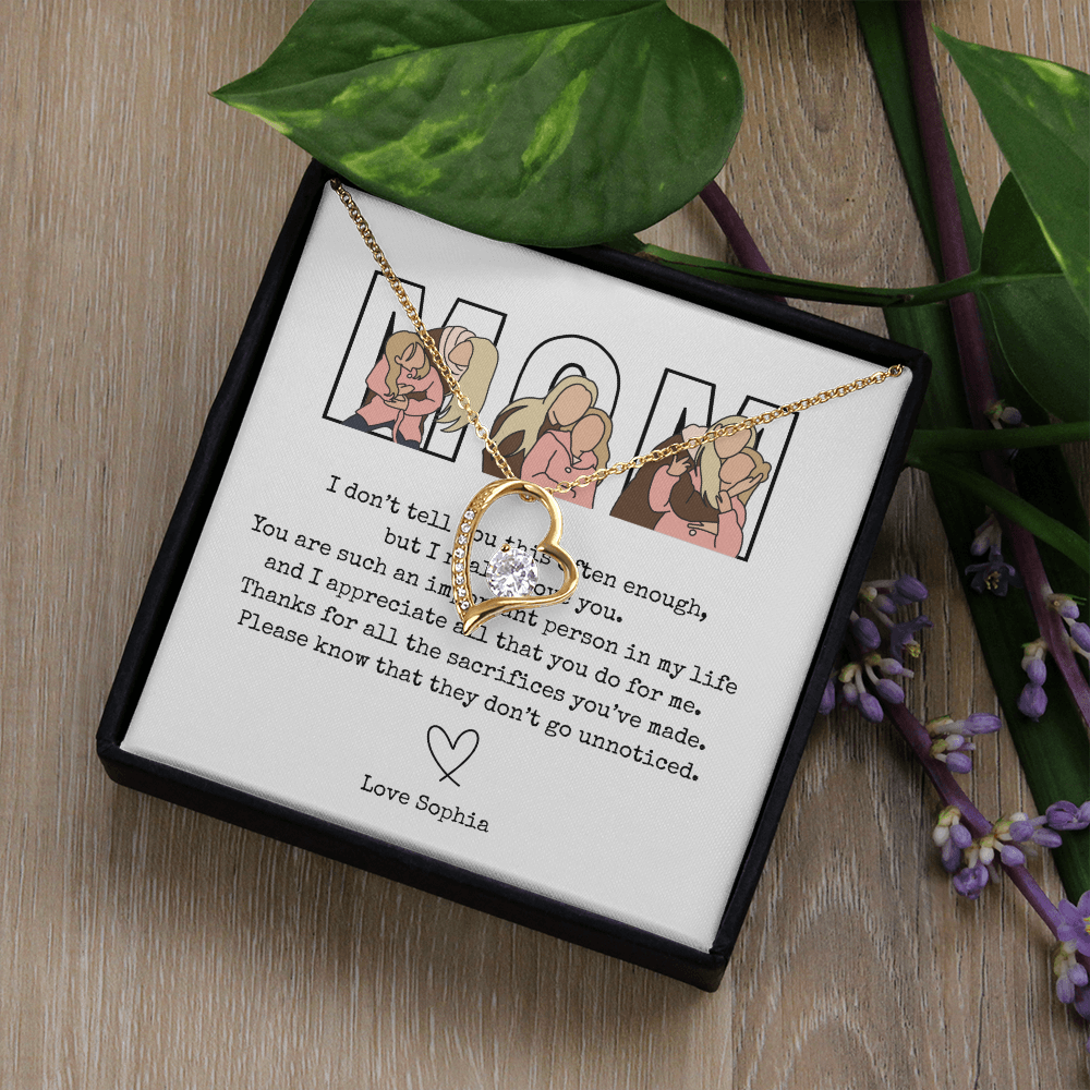 Personalized Mom Forever Love Necklace