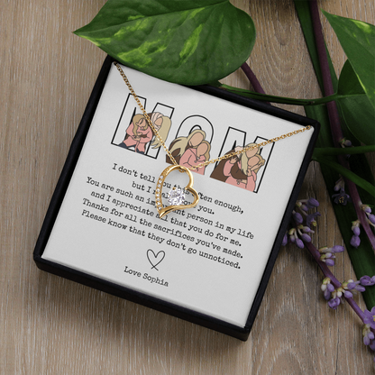 Personalized Mom Forever Love Necklace