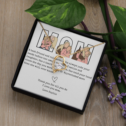 Personalized Mom Forever Love Necklace