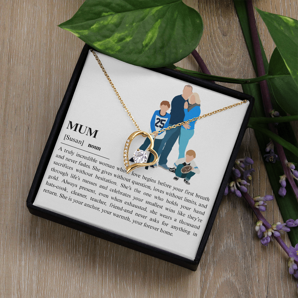 Personalized Mum Forever Love Necklace
