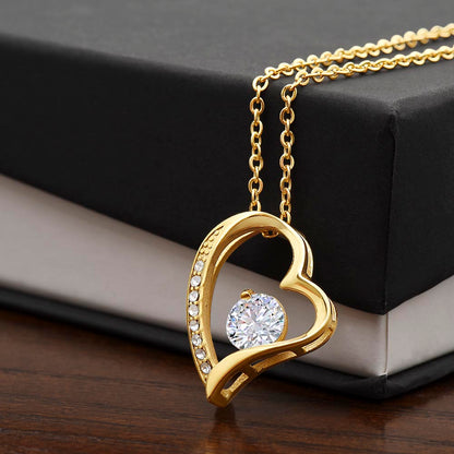 Personalized Mom I Love You Forever Love Necklace