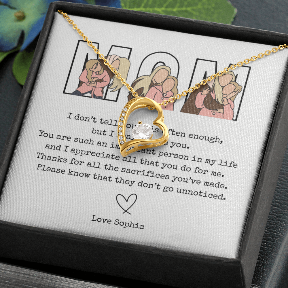Personalized Mom Forever Love Necklace