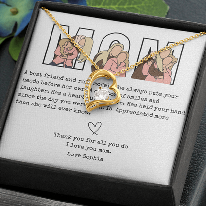 Personalized Mom Forever Love Necklace