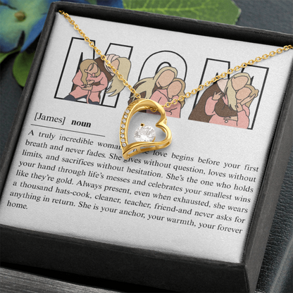 Personalized Mom Forever Love Necklace