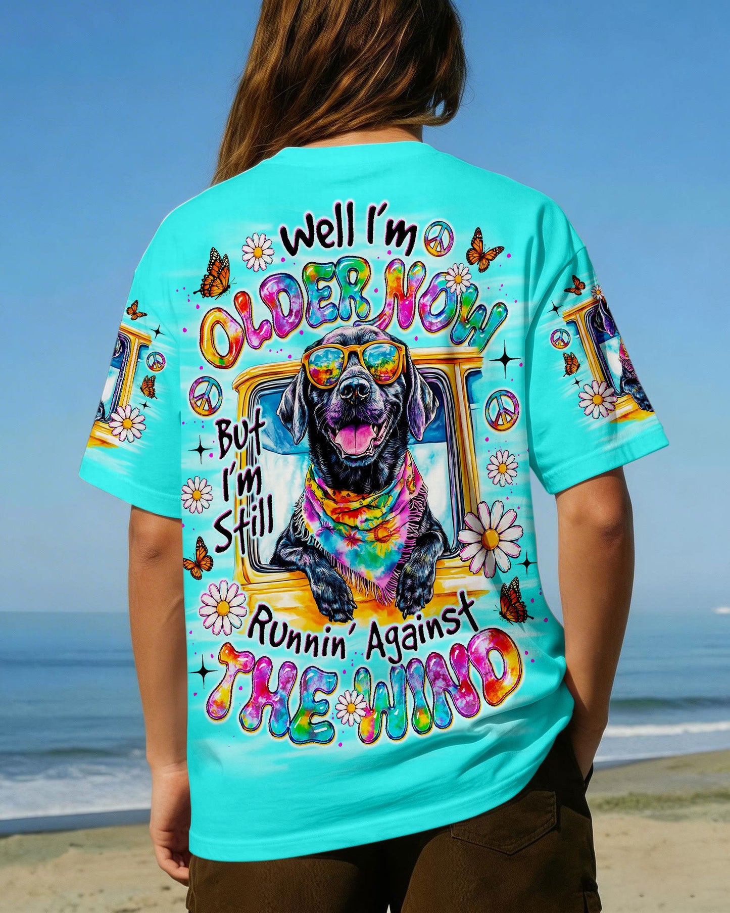 RUNNING AGAINST THE WIND LABRADOR DOG  ALL OVER PRINT - TLNO1905263