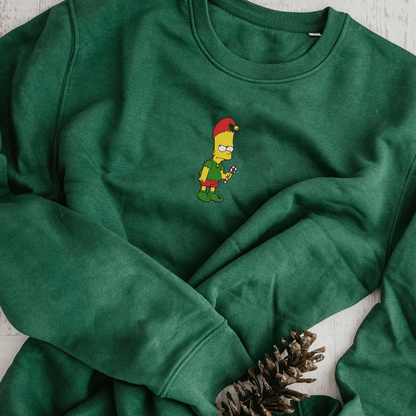 Personalized Embroidered Christmas The Simpsons Hoodie Sweatshirt T-Shirt
