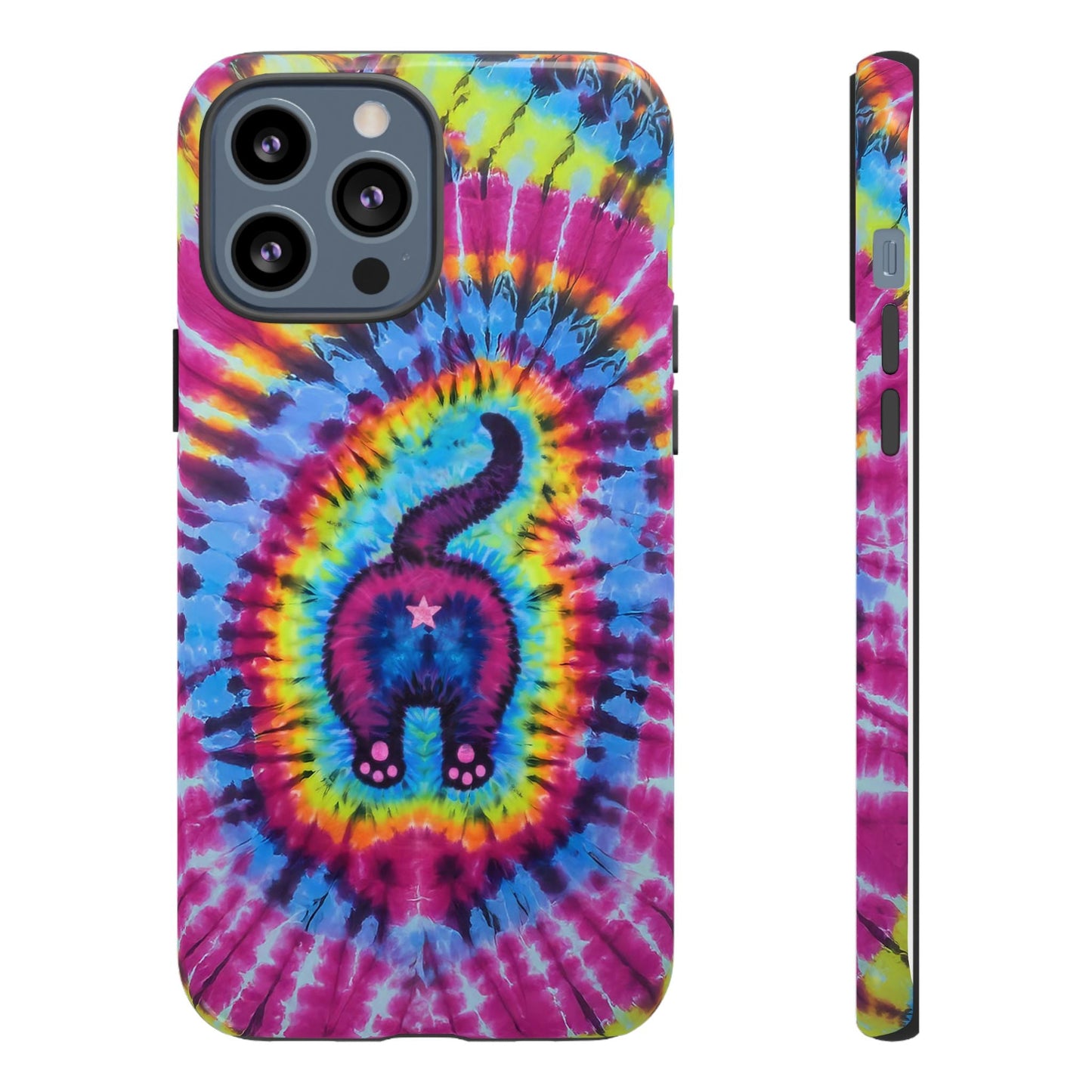 CAT COLORFUL SWIRL PATTERN PHONE CASE - TLTW1404263