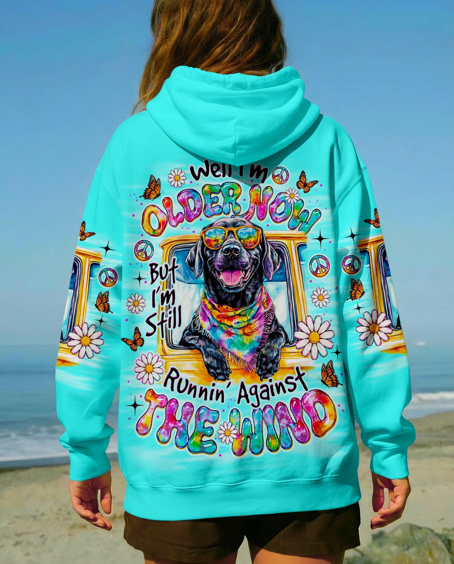 RUNNING AGAINST THE WIND LABRADOR DOG  ALL OVER PRINT - TLNO1905263