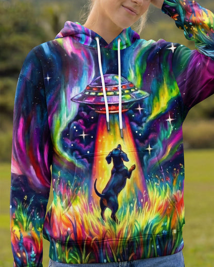COSMIC ABDUCTION DACHSHUND DOG PSYCHEDELIC ALL OVER PRINT - RI2005261