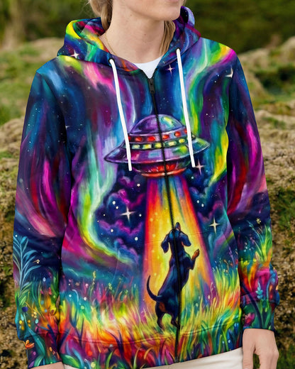 COSMIC ABDUCTION DACHSHUND DOG PSYCHEDELIC ALL OVER PRINT - RI2005261
