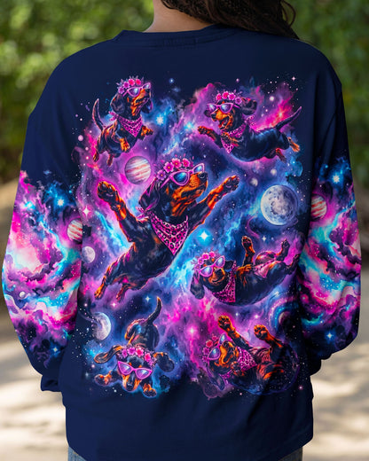 PSYCHEDELIC SPACE DACHSHUND DOG DREAMSCAPE ALL OVER PRINT – RI2005262