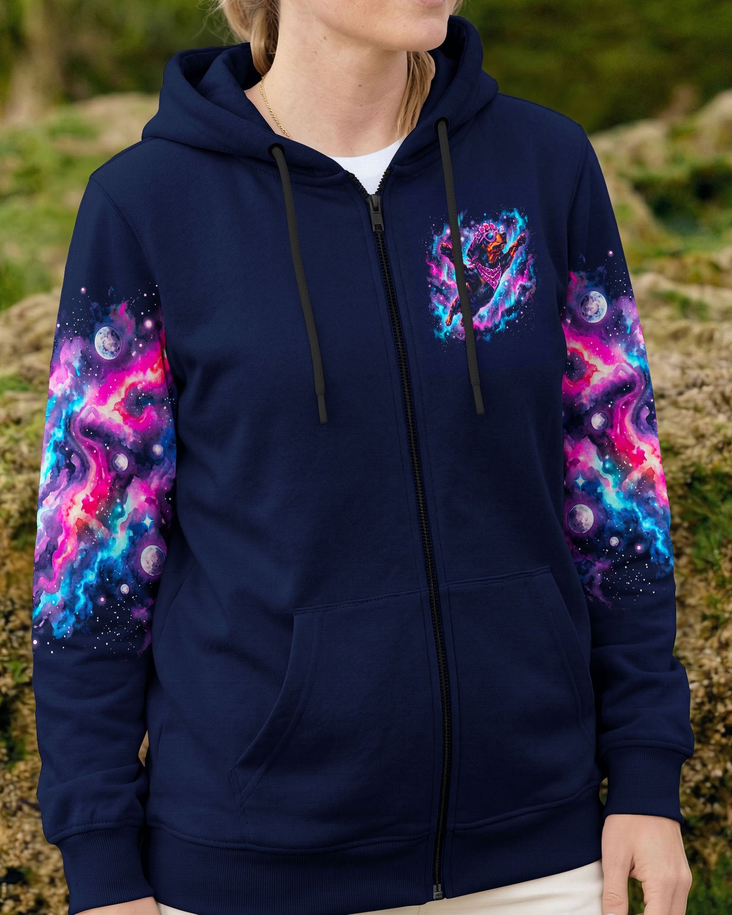 PSYCHEDELIC SPACE DACHSHUND DOG DREAMSCAPE ALL OVER PRINT – RI2005262