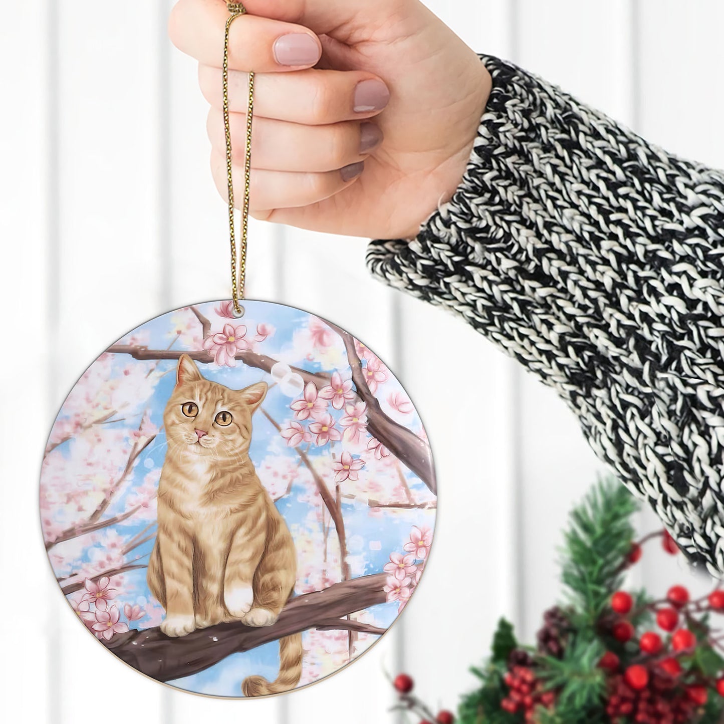 Cat Custom Pet Dog Cat Ceramic Ornament