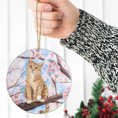 Cat Custom Pet Dog Cat Ceramic Ornament