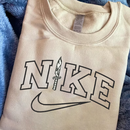 Personalized Embroidered Halloween Horror Knife Hoodie Sweatshirt T-Shirt