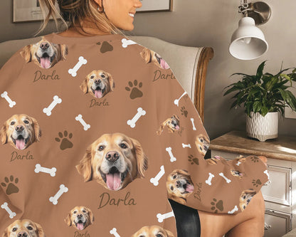 Personalized Pet Dog Cat Photo And Name Custom Sweatshirt