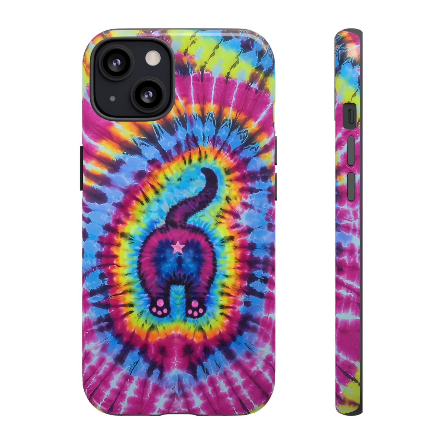 CAT COLORFUL SWIRL PATTERN PHONE CASE - TLTW1404263