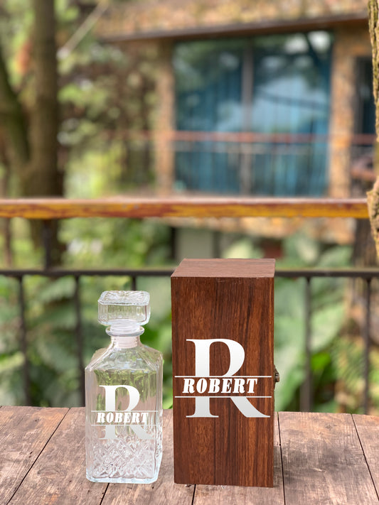 Personalized Name Decanter Set