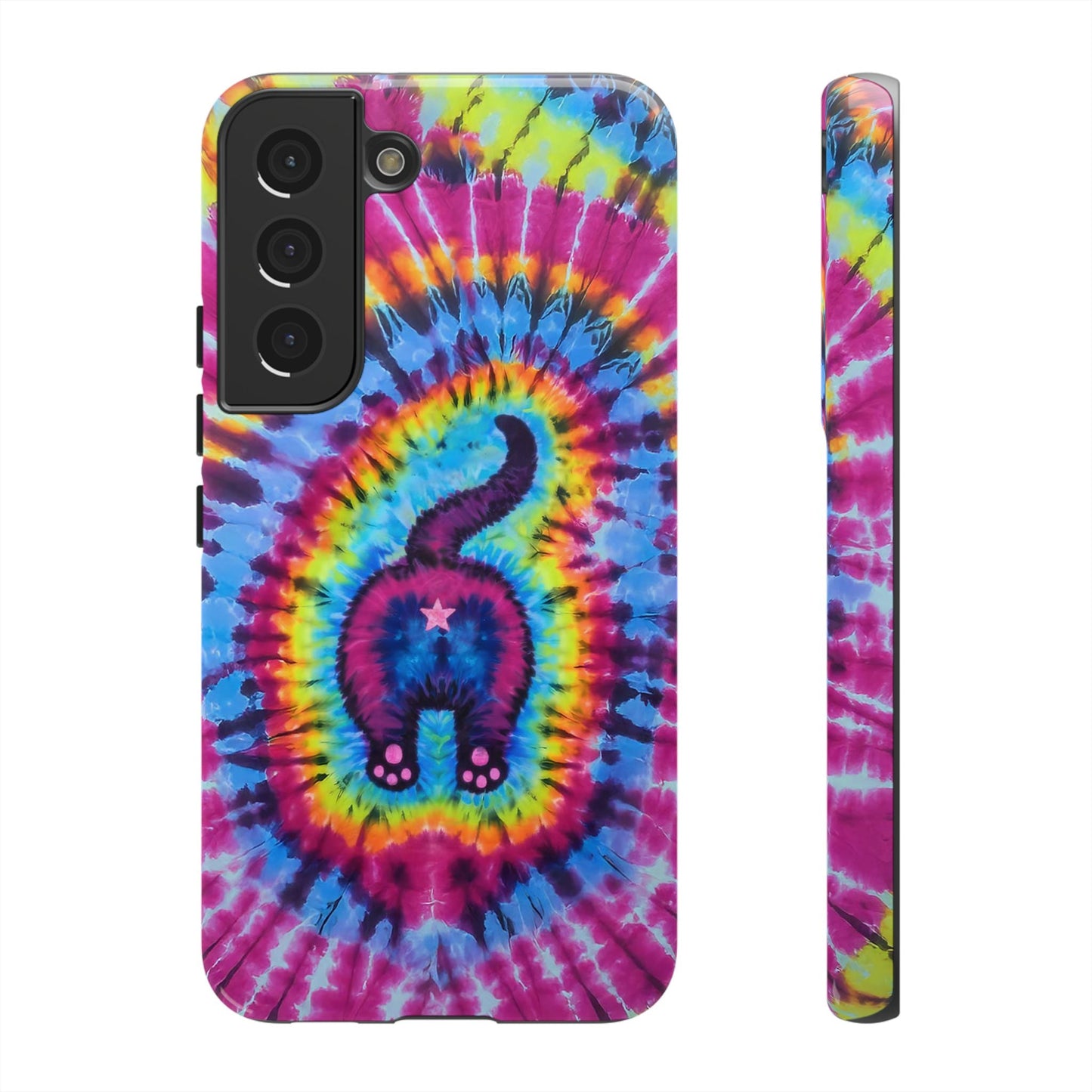 CAT COLORFUL SWIRL PATTERN PHONE CASE - TLTW1404263