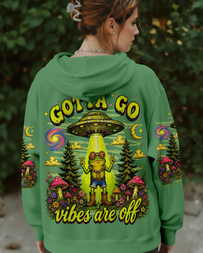 GOTTA GO VIBES ARE OFF FROG ALL OVER PRINT - TLNO1906262