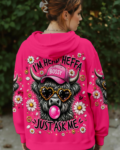 I’M HEAD HEFFA JUST ASK ME COW ALL OVER PRINT  - TLNO2505261