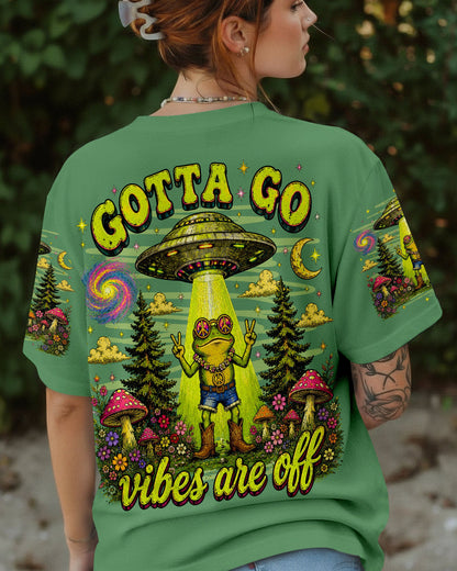 GOTTA GO VIBES ARE OFF FROG ALL OVER PRINT - TLNO1906262