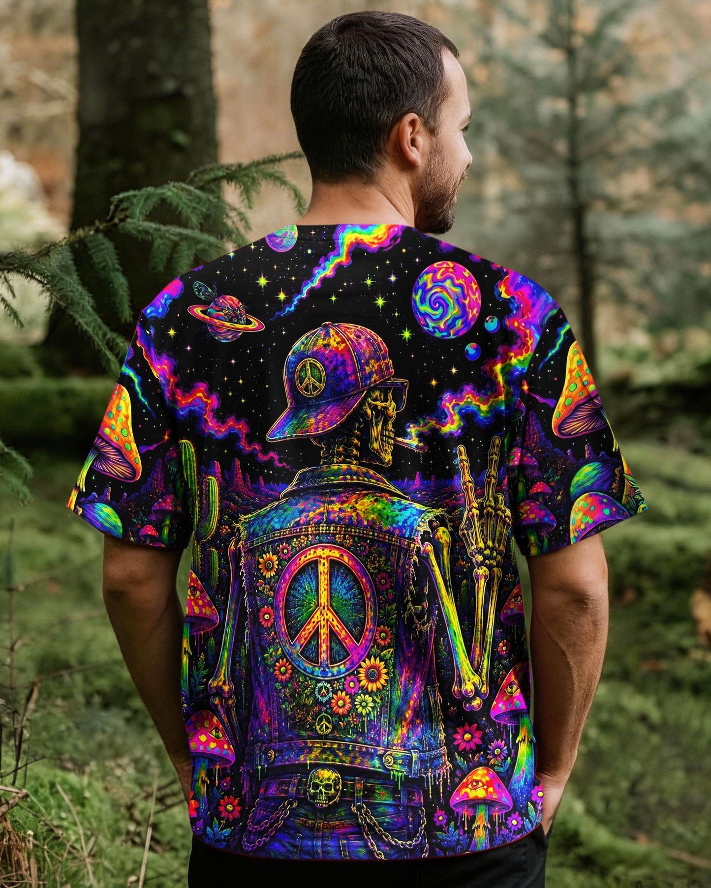 SKELETON COSMIC DESERT ALL OVER PRINT   - TLNO1305261