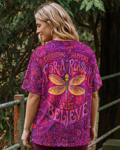 JUST BELIEVE DRAGONFLY ART ALL OVER PRINT  - TLNO2204261
