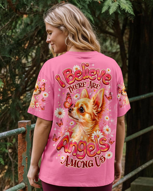 I BELIEVE THERE ARE ANGELS AMONG US CHIHUAHUA DOG ALL OVER PRINT - TLNO2105262