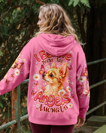 I BELIEVE THERE ARE ANGELS AMONG US CHIHUAHUA DOG ALL OVER PRINT - TLNO2105262