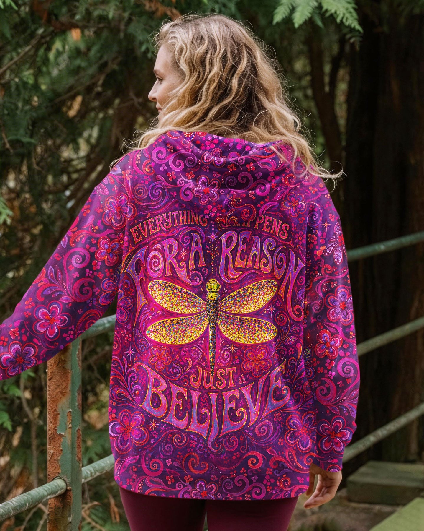 JUST BELIEVE DRAGONFLY ART ALL OVER PRINT  - TLNO2204261