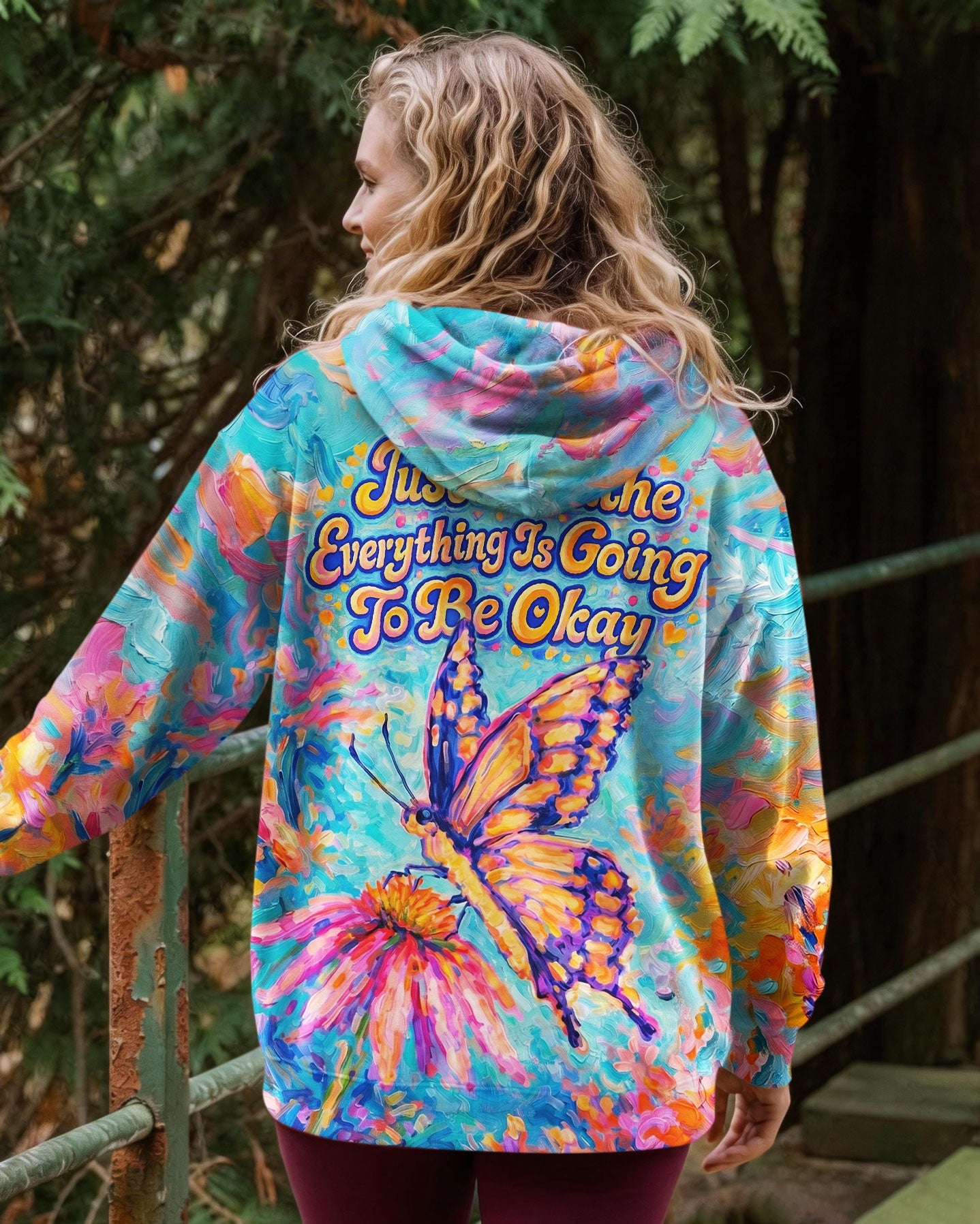 JUST BREATHE BUTTERFLY ALL OVER PRINT  - TLNO1404261