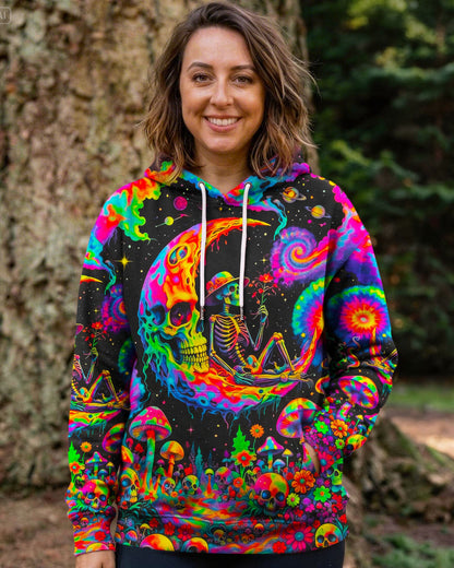 HIPPIE SKULL PSYCHEDELIC  ALL OVER PRINT  - TLNO0604261