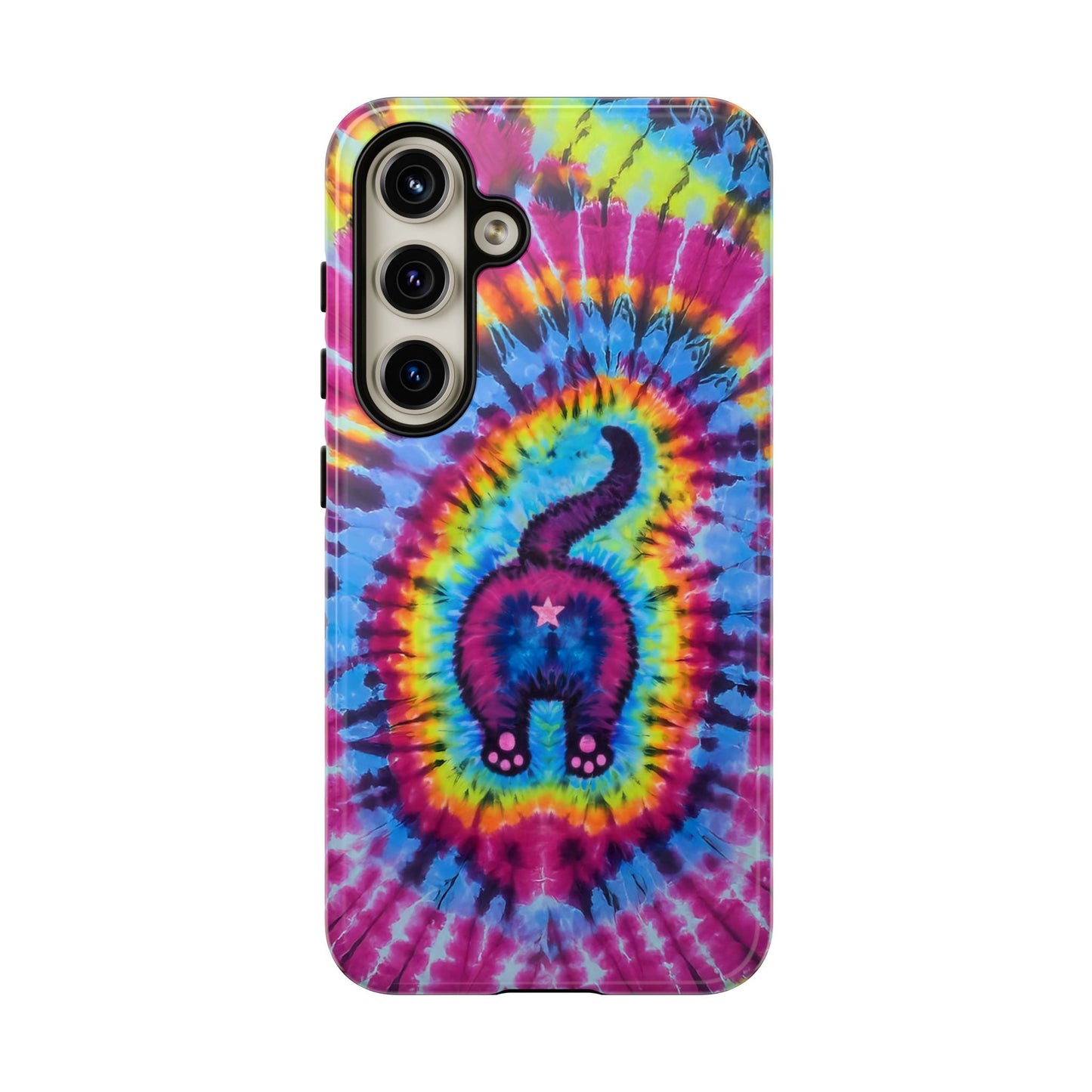 CAT COLORFUL SWIRL PATTERN PHONE CASE - TLTW1404263