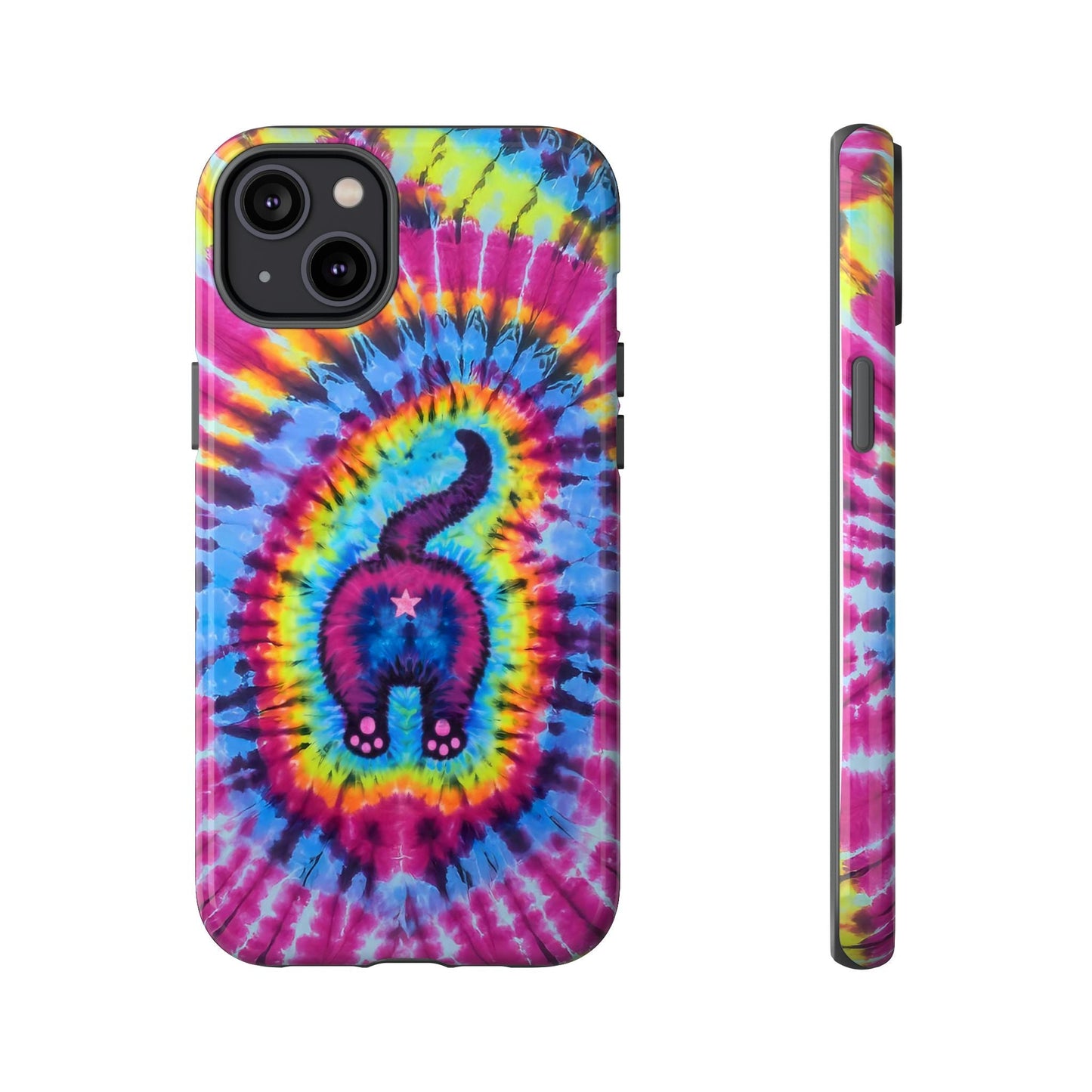 CAT COLORFUL SWIRL PATTERN PHONE CASE - TLTW1404263