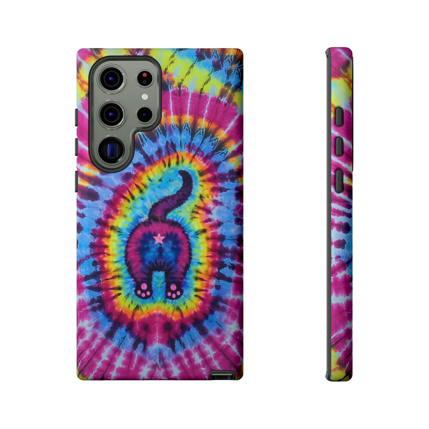 CAT COLORFUL SWIRL PATTERN PHONE CASE - TLTW1404263
