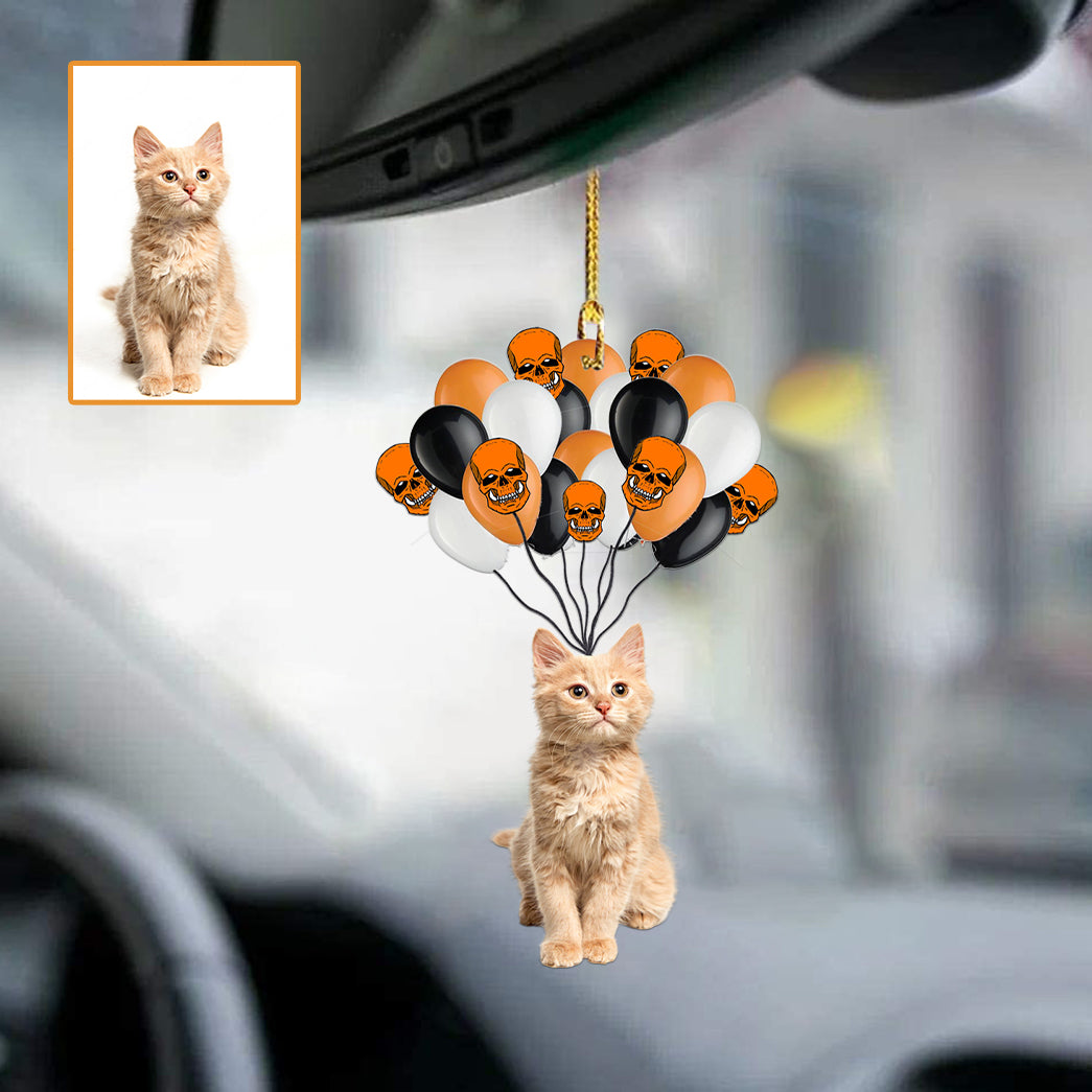 Personalized Halloween Skeleton Pet Dog Cat Car Hanging Ornament