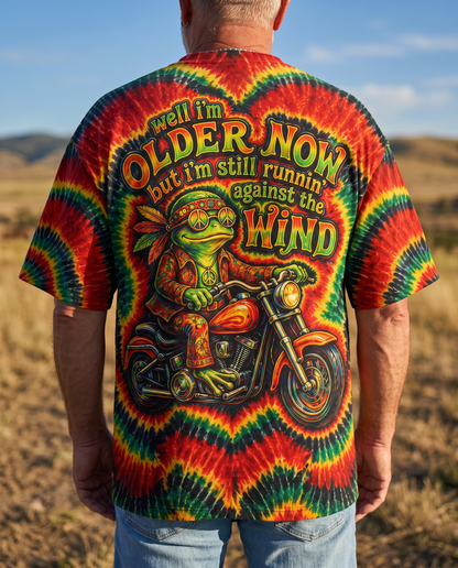 RUNNING AGAINST THE WIND FROG SWIRL ALL OVER PRINT - KMTM2304261