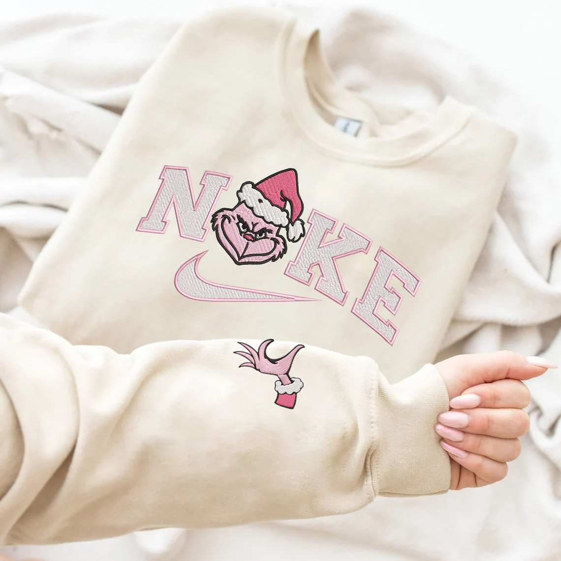 Personalized Embroidered Matching Christmas Hoodie Sweatshirt T-Shirt