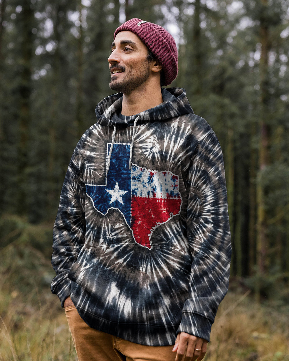 TEXAS MAP SWIRL ALL OVER PRINT - TLHG1206263