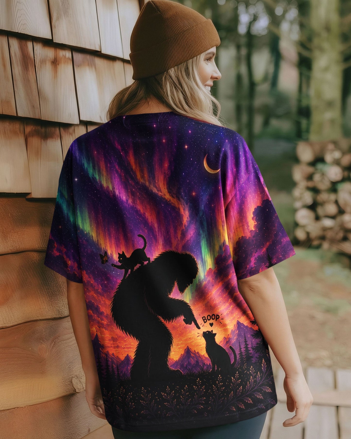 BOOP BIGFOOT CAT AURORA ALL OVER PRINT  - TLNO2805263