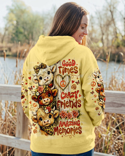 GOOD TIMES CRAZY FRIEND COW ALL OVER PRINT - TLNO1006261