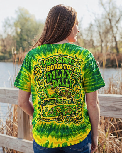 I WAS SIMPLY BORN TO DILLY DALLY FROG ALL OVER PRINT - TLNO2804261
