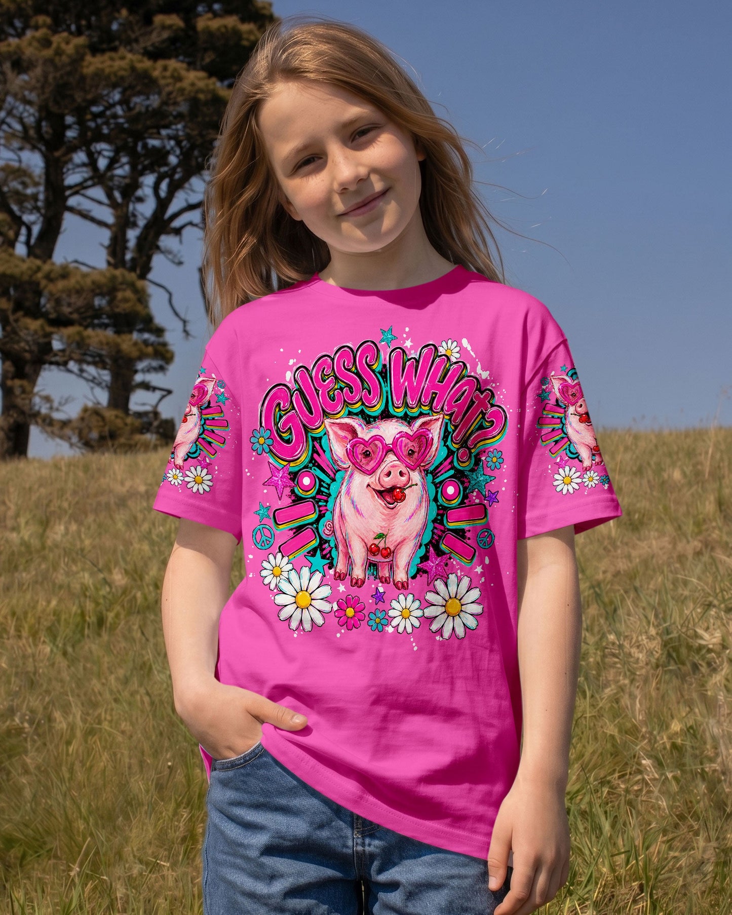 GUESS WHAT PIG KIDS ALL OVER PRINT - TLNO2205261