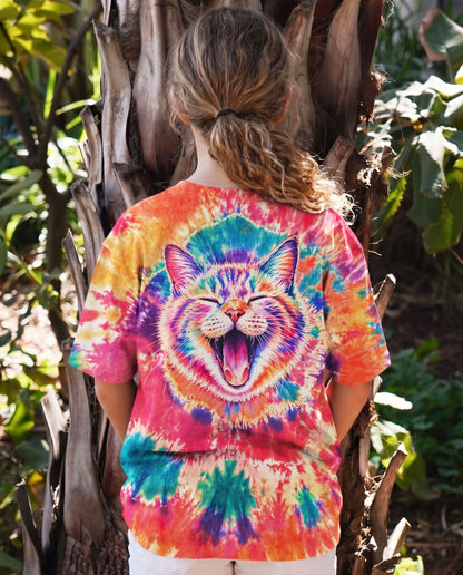 JOYFUL CAT WATERCOLOR PATTERN KIDS ALL OVER PRINT  - TLNO2505262