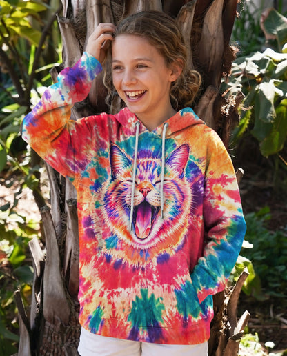 JOYFUL CAT WATERCOLOR PATTERN KIDS ALL OVER PRINT  - TLNO2505262
