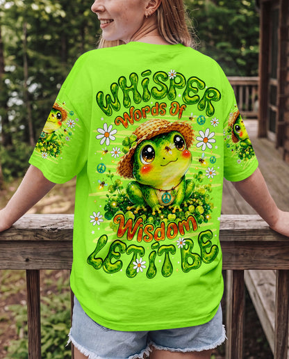 WHISPER WORDS OF WISDOM LET IT BE FROG ALL OVER PRINT -  TLNO0707262